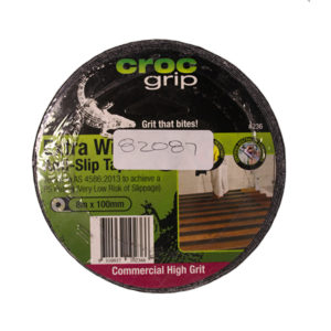 Croc Grip Anti-Slip Grit Tape Black 100Mm X 8M