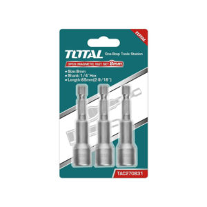 TOTAL MAGNETIC NUTSETTER 3PC 8MM