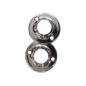 TOWEL RAIL FLANGE BRACKET ROUND CHROME 19MM (2)