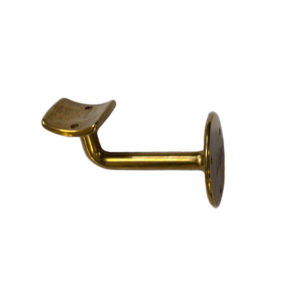 Hand Rail Bracket Cranked Brass