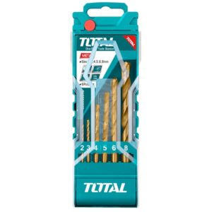 TOTAL DRILL BIT SET HSS TWIST 6PC 2-8MM