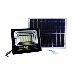 SOLAR FIRST 100W LED SOLAR FLOODLIGHT STANDARD WITH DAY/NIGHT SENSOR + REMOTE