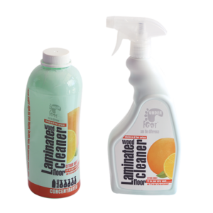 UNDERFOOT LAMINATE WOOD FLOOR CLEANER SPRAY BOTTLE 750ML COMBO CITRUS