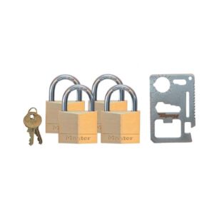 MACKIE MASTER BRASS LOCK 40MM 4-PACK