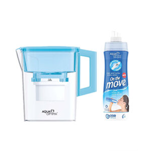 AQUA OPTIMA PLASTIC 2,1L WATER JUG WITH WATER BOTTLE COMBO