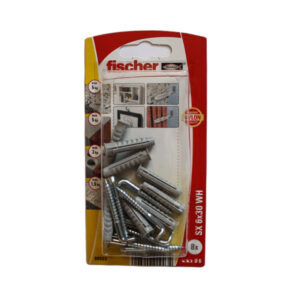 Fischer Square Hook Galvanised & Plug 6MM X 30MM (8)