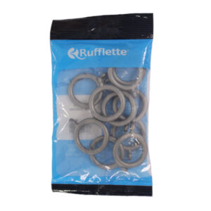 Kirtech Curtain Rings Satin Chrome Plastic 40MM