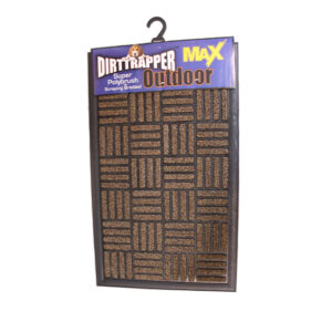 MATS DIRTTRAPPER OUTDOOR HEAVY DUTY 750MM X 450MM BROWN