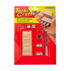 TORK CRAFT DOWEL KIT 6MM 34PC