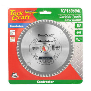 TORK CRAFT CIRCULAR SAW BLADE 160MM X 20MM X 60T ALUMINIUM