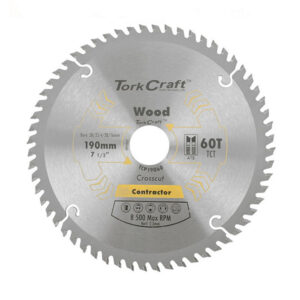 TORK CRAFT CIRCULAR SAW BLADE 190MM X 30/25/20/16MM X 60T