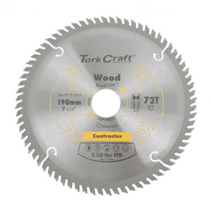 TORK CRAFT CIRCULAR SAW BLADE 190MM X 30MM X 72T