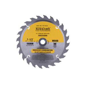 TORK CRAFT CIRCULAR SAW BLADE 190MM X 30/20/16MM X 24T