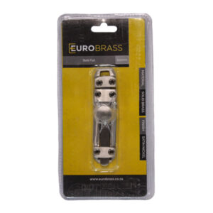 Euro Brass Barrel Bolt Flat Satin Nickle 100MM