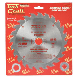 TORK CRAFT CIRCULAR SAW BLADE 200MM X 30/20/16MM X 24T