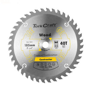 TORK CRAFT CIRCULAR SAW BLADE 185MM X 16MM X 40T