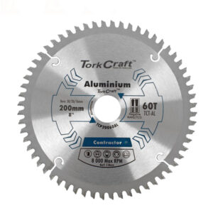 TORK CRAFT CIRCULAR SAW BLADE 200MM X 30MM X 60T ALUMINIUM