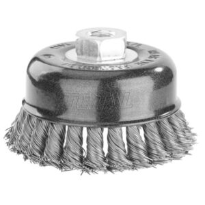 TOTAL WIRE CUP BRUSH KNOTTED 100MM X 14MM