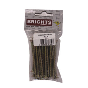 CHIPBOARD SCREWS 10MM X 75MM (25)