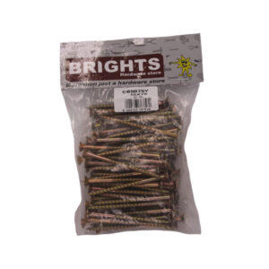 CHIPBOARD SCREWS 10MM X 75MM (100)