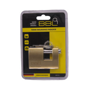 PADLOCK BBL INSURANCE 70MM BRASS