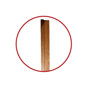 WOODEN GATE POST HARDWOOD 44MM X 69MM X 1.8M REBATED (EACH)