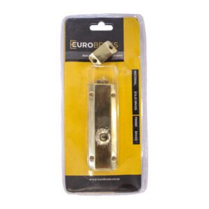 Euro Brass Barrel Bolt Flat Brass 100MM