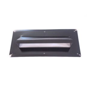 LETTER PLATE HOODED STEEL BLACK EPOXY