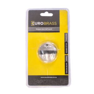 Euro Brass Door Stopper Satin Nickle Half Round