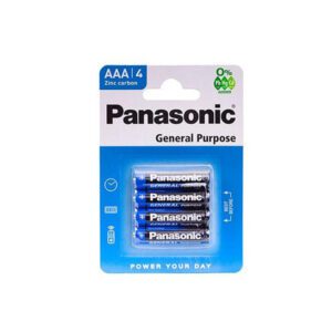 PANASONIC BATTERY AAA 4-PACK ZINC