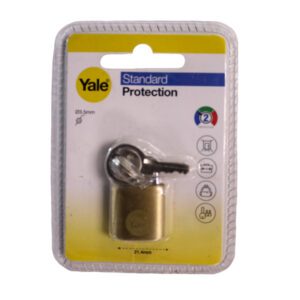 YALE PADLOCK BRASS 20MM (1)