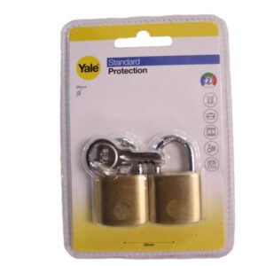 YALE PADLOCK BRASS 30MM (2)