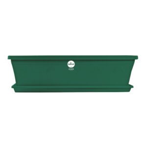 SEBOR SILL PLANTER & SAUCER SET 50CM GREEN