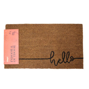 MAT COIR NATURAL PR/HELLO ONLY 700MM X 400MM