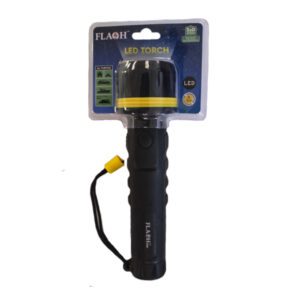 Flash Torch Rubber 3-LED Black and Yellow