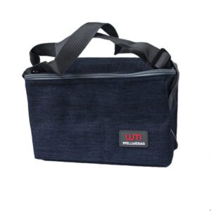 Cooler Bag 6 Can Melange Navy Blue