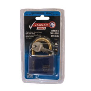 Jaguar Padlock Marine 50MM Pro Brass/Blue