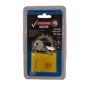 Jaguar Padlock Marine 50MM Pro Brass/Yellow