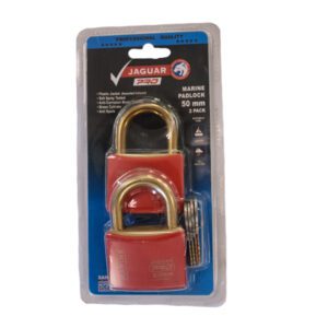 Jaguar Padlock Marine 50MM Pro Brass/Red