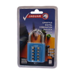 Jaguar Padlock Digital Combination Blue 40MM