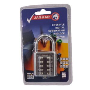 Jaguar Padlock Digital Combination Chrome 40MM