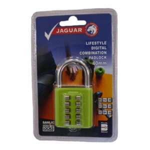 Jaguar Padlock Digital Combination Green 40MM