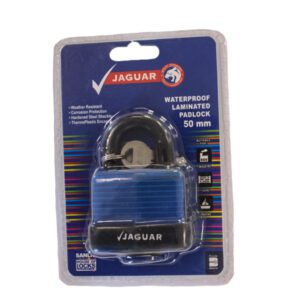 Jaguar Padlock Waterproof Laminated 50MM Blue