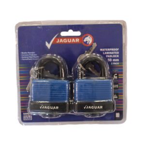 Jaguar Padlock Waterproof Laminated 50MM X 2 Blue