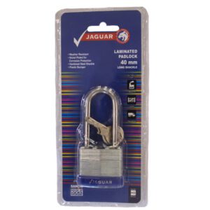 Jaguar Padlock Waterproof Laminated Long Shackle 40MM Blue