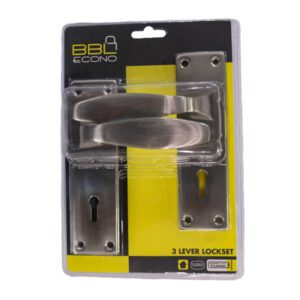 BBL HANDLE LEVER LOCKSET 3L FINCH SATIN NICKLE