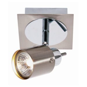 Bright Star Spotlight 1-Light Satin and Polished Chrome