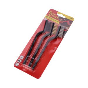 TorkCraft Wire Brush Set Mini 3PC Nylon, Brass & Stainless Steel