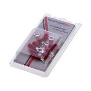 Hellermann Tyton Lugs Pre-Pack Red Ring 5MM