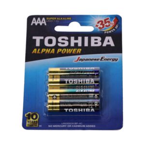 Toshiba Batteries Alkaline AAA 4-Pack